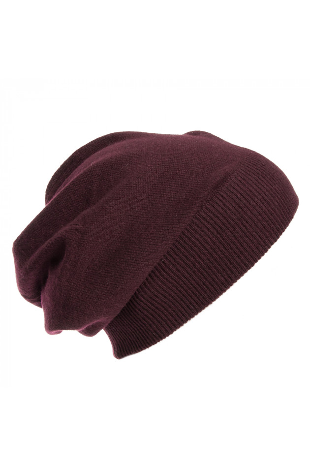 Kaschmirmütze Oversized Taupe