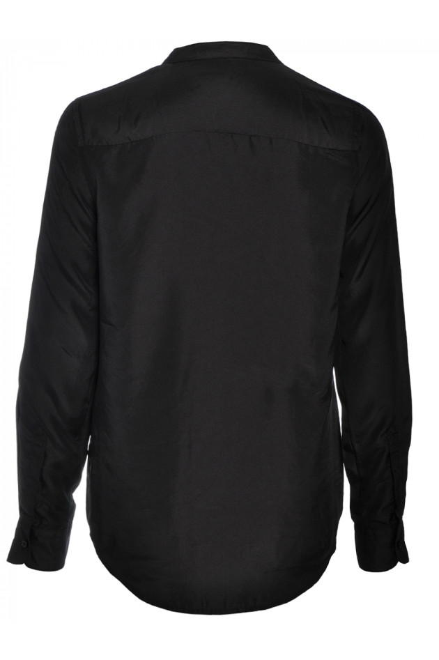 Seidenbluse Schwarz
