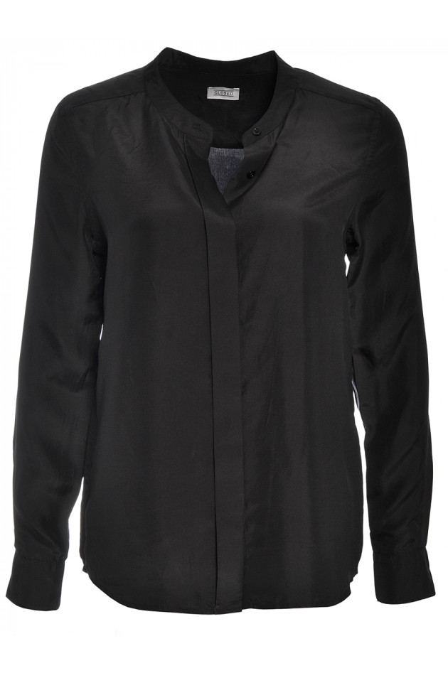 Seidenbluse Schwarz