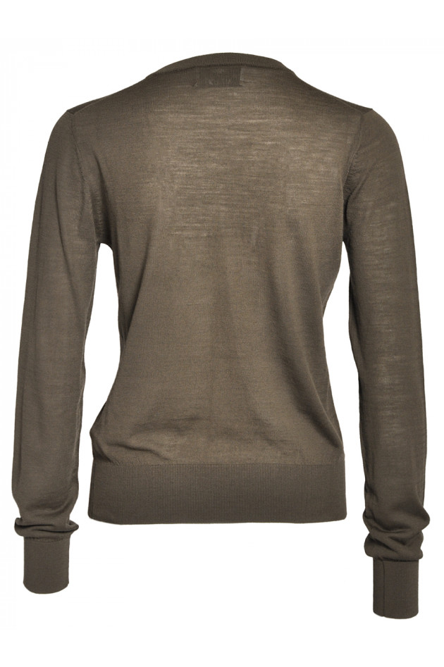 Strickjacke Oliv