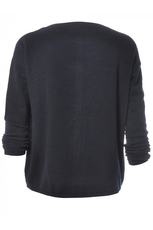 Kaschmir Strickjacke Marine