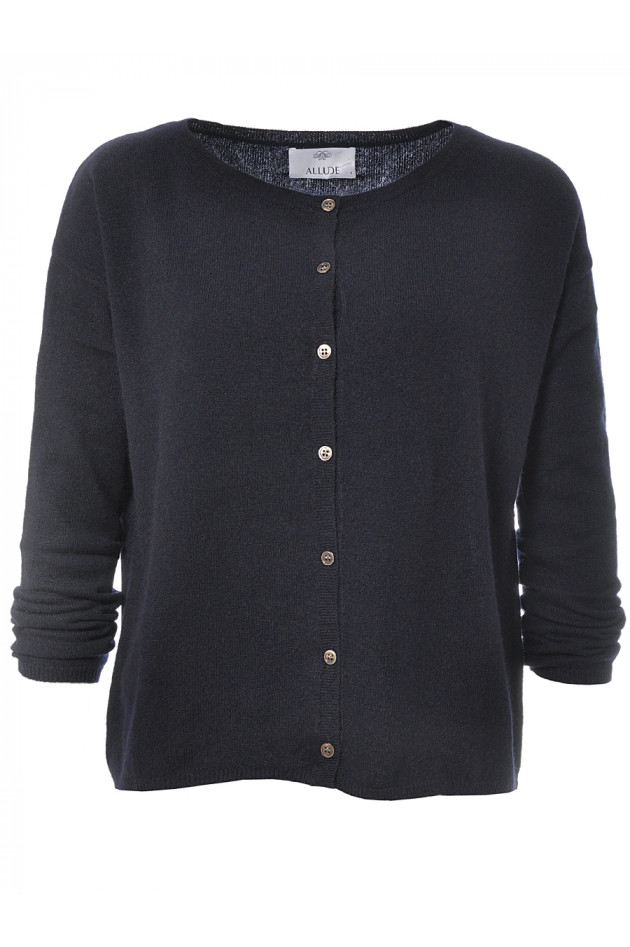 Kaschmir Strickjacke Marine