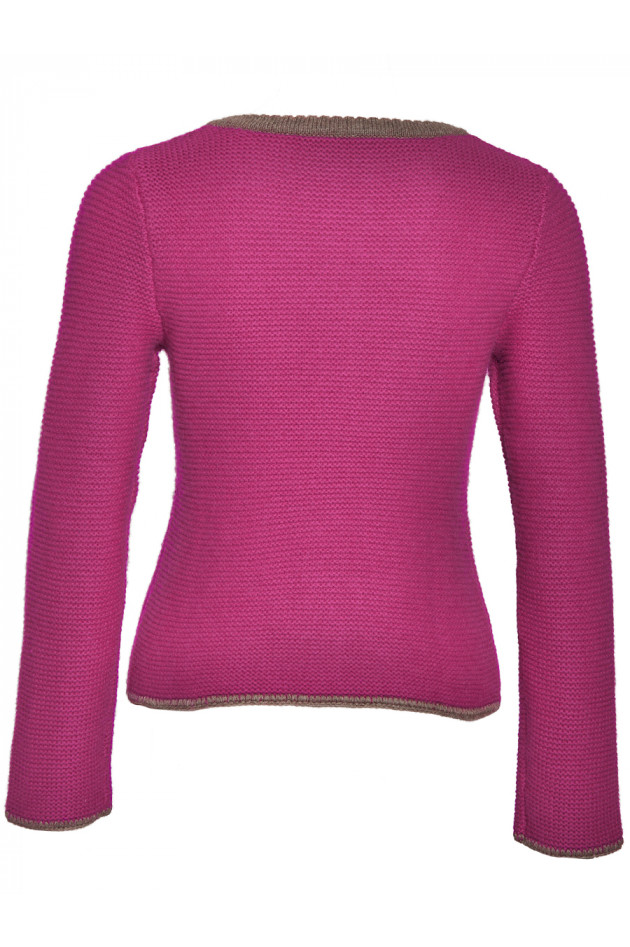 Kaschmirstrickjacke Beere