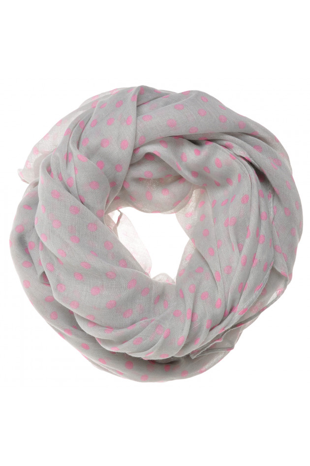 Schal Grau mit rosa Punkten Hugo´s by K
