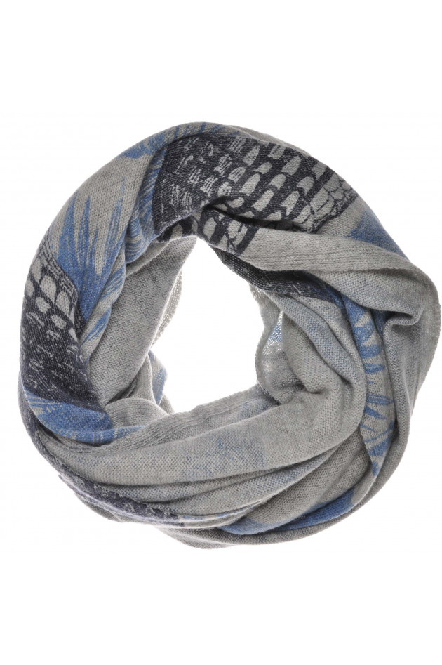 Kaschmirschal Grau Blau Friendly Hunting