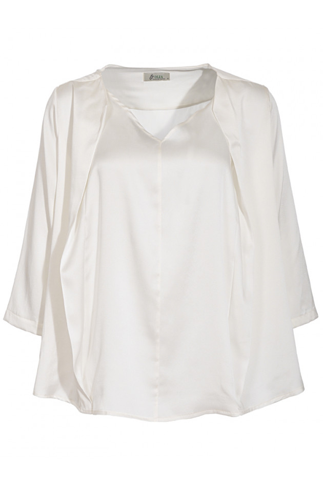 Olea Seidenbluse Natur