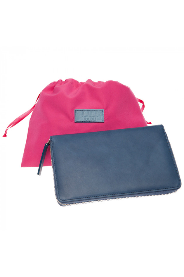 Lederbrieftasche Iconic Blue