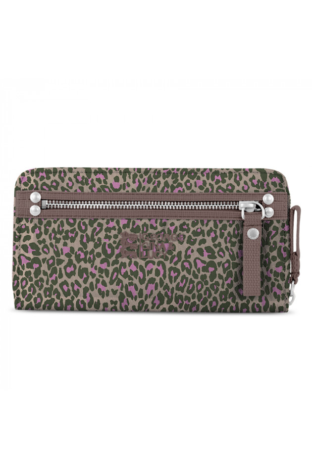Brieftasche Cash More Leopink