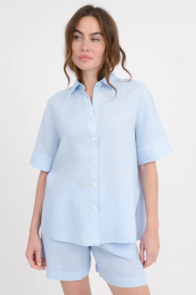 1868 Loose-Fit Leinenbluse ZOE in Hellblau