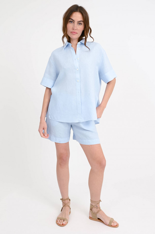 1868 Loose-Fit Leinenbluse ZOE in Hellblau