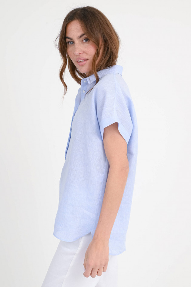 1868 Bluse MENA aus Leinen in Hellblau