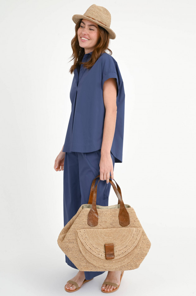 1868 Tunika-Bluse EMMA in Schieferblau