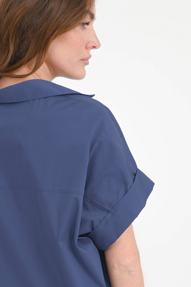 1868 Tunika-Bluse EMMA in Schieferblau
