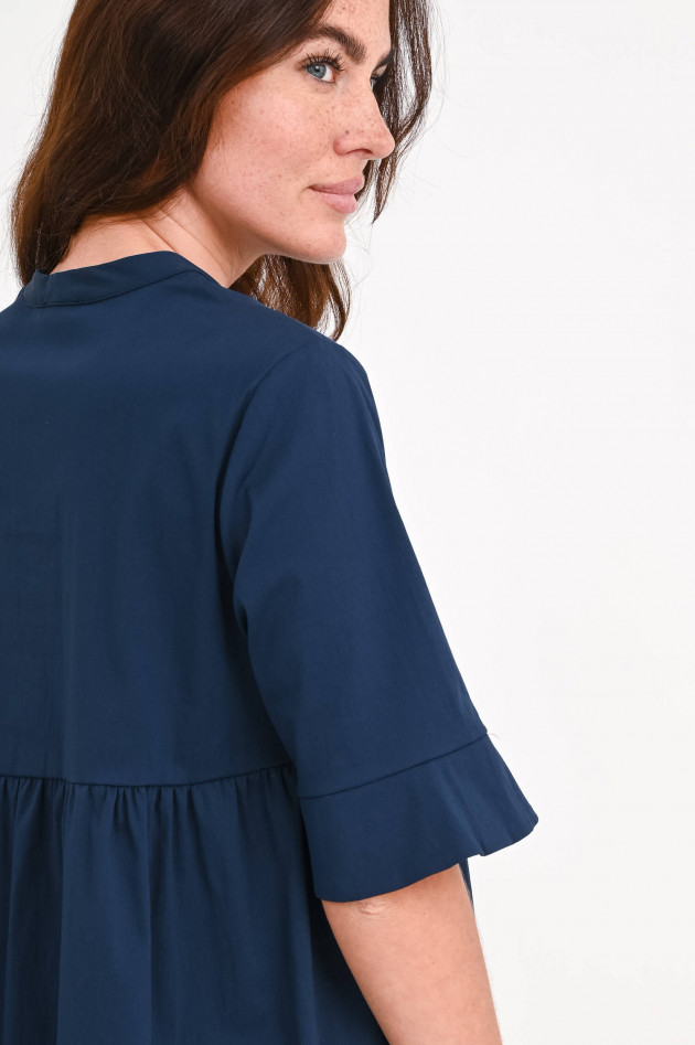 1868 Blusenshirt mit Raffung in Navy