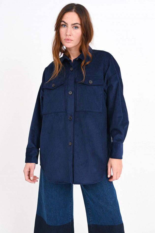 1868 Overshirt aus Cord in Navy