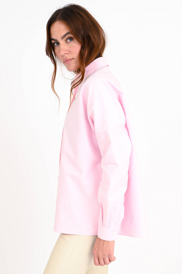 1868 Oversized Oxford Bluse in Rosa