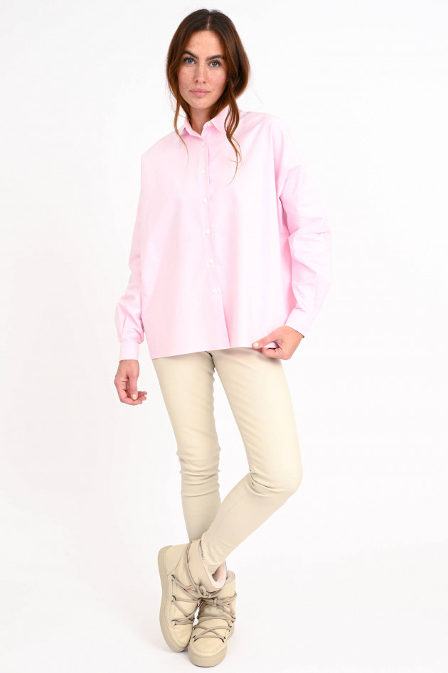 1868 Oversized Oxford Bluse in Rosa