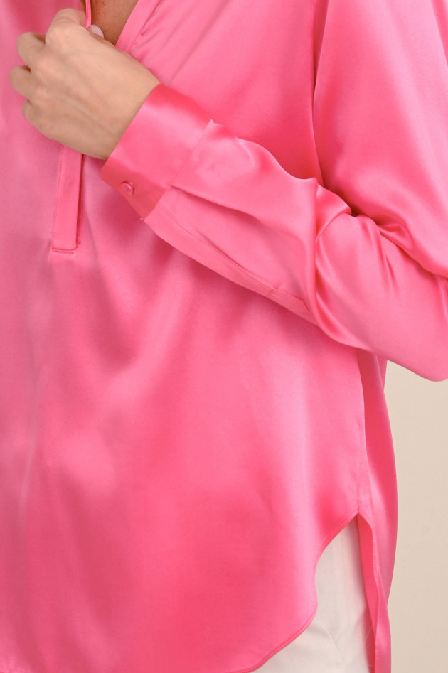 1868 Bluse aus Seide in Pink