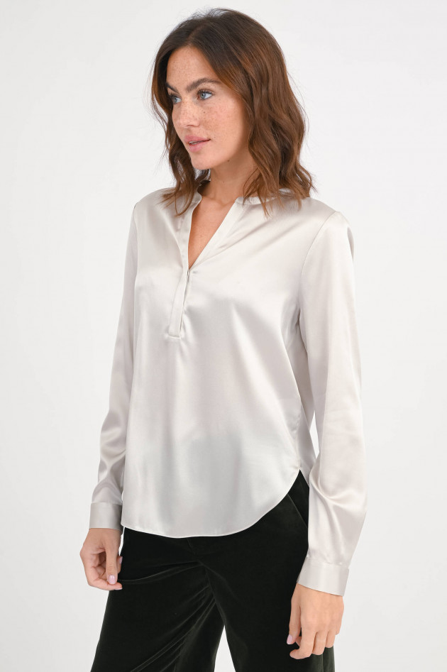 1868 Seidenbluse in Marzipan