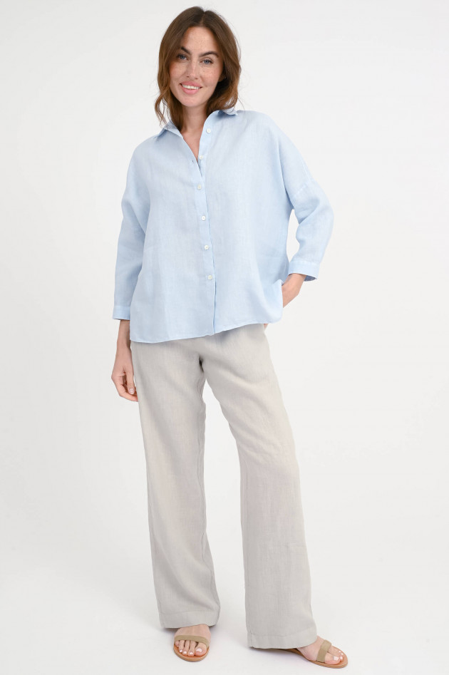 1868 Leinenbluse GIOIA in Hellblau
