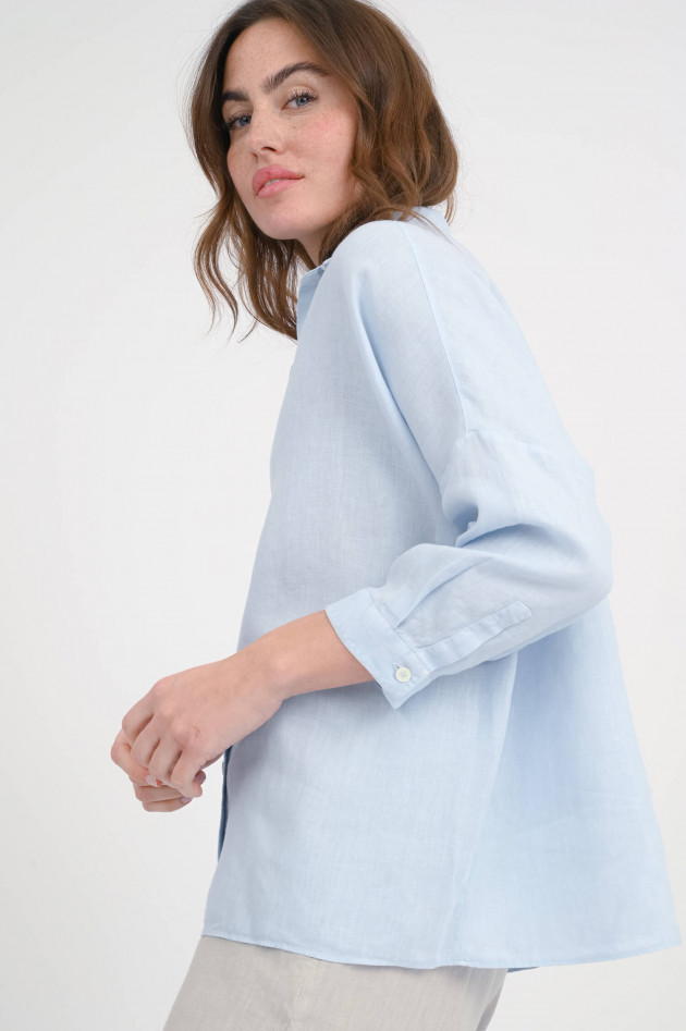 1868 Leinenbluse GIOIA in Hellblau