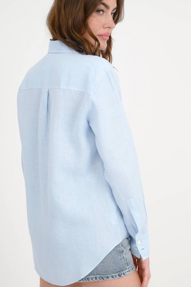 1868 Leinenbluse SILVY in Hellblau