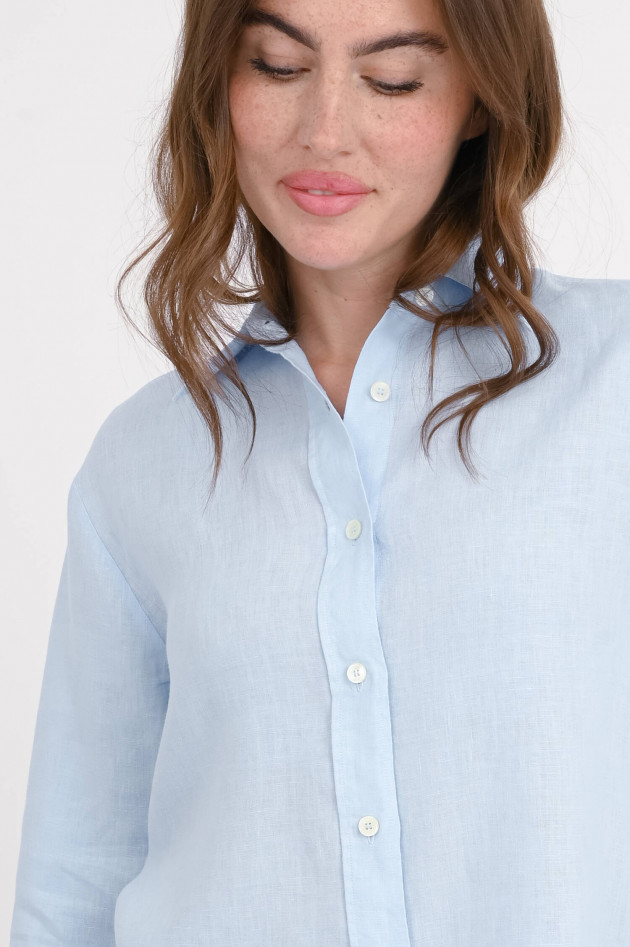 1868 Leinenbluse SILVY in Hellblau