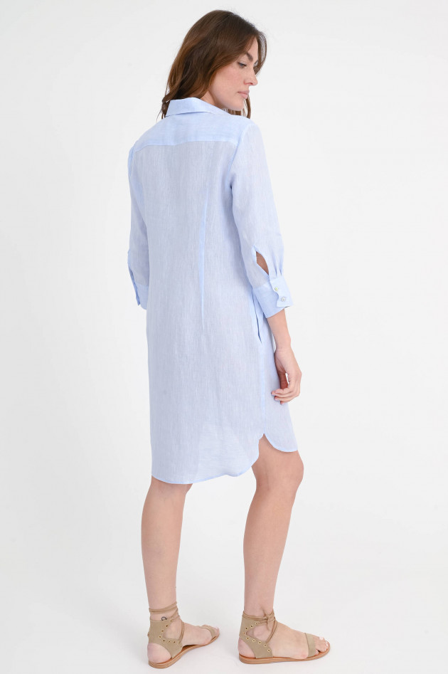 1868 Kleid MALNINA mit Biesen in Hellblau