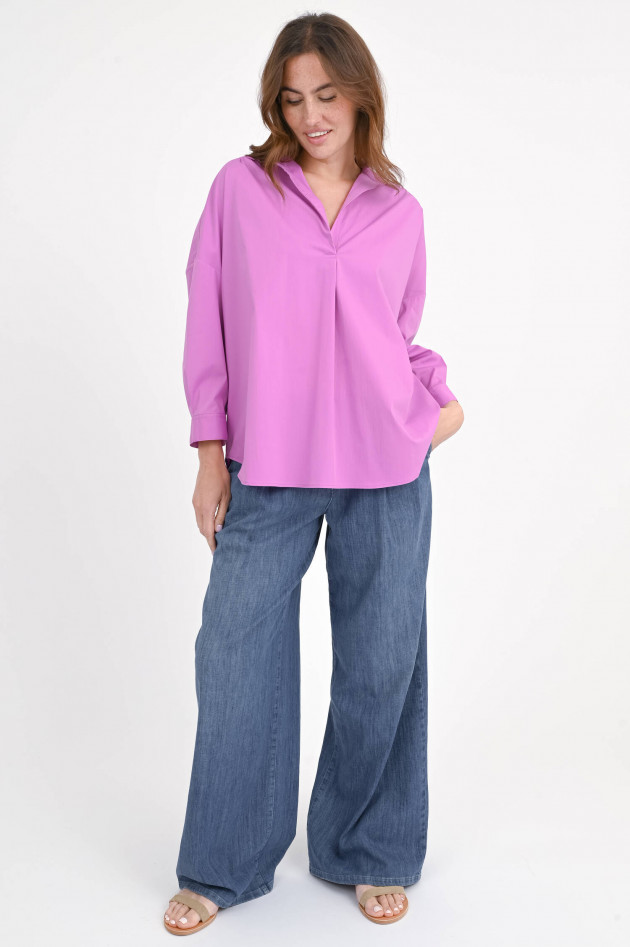 1868 Bluse BIA mit Tunika-Ausschnitt in Radiant Orchid