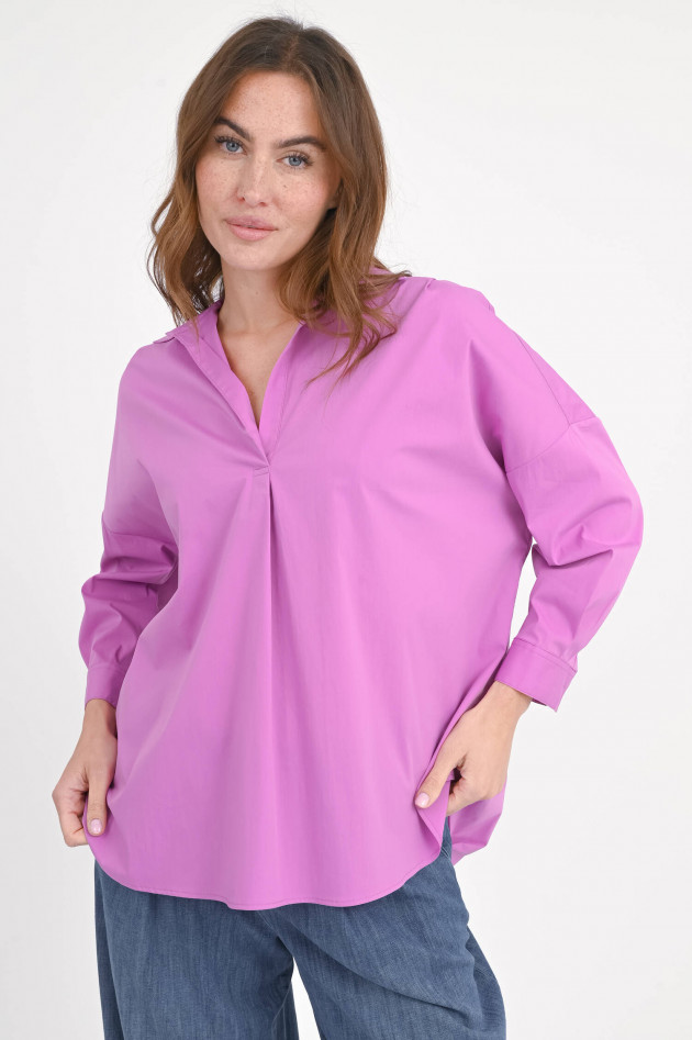 1868 Bluse BIA mit Tunika-Ausschnitt in Radiant Orchid