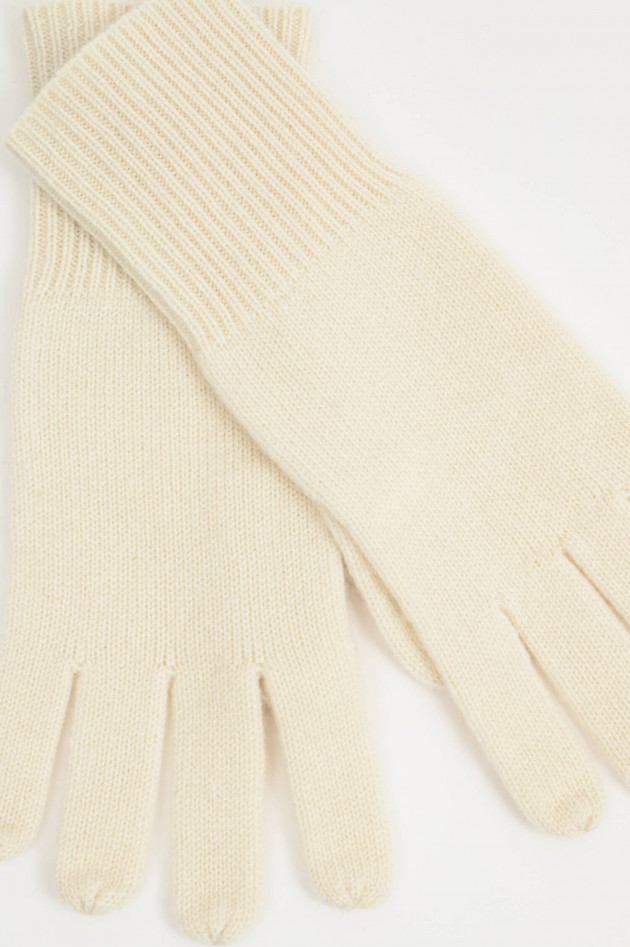 1868 Cashmere-Handschuhe in Creme