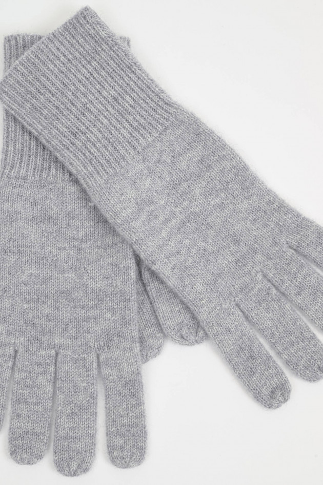 1868  Cashmere Handschuhe in Hellgrau