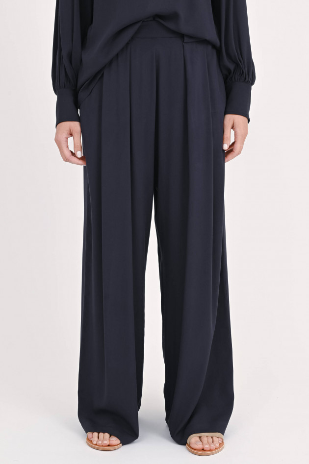 1868 Hose PARIGI mit weitem Bein in Navy