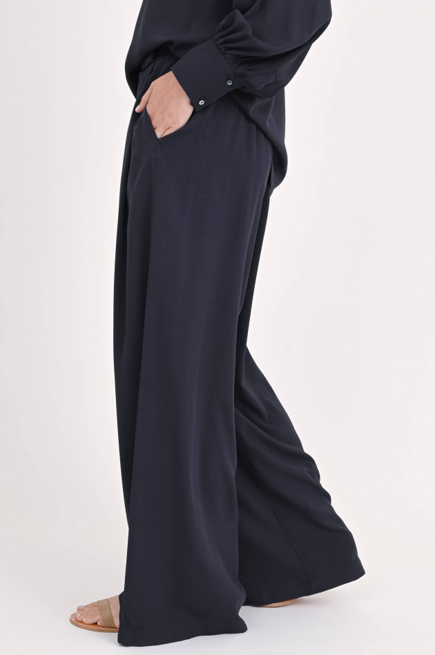 1868 Hose PARIGI mit weitem Bein in Navy