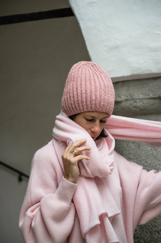 1868 Cashmere Beanie in Rosa