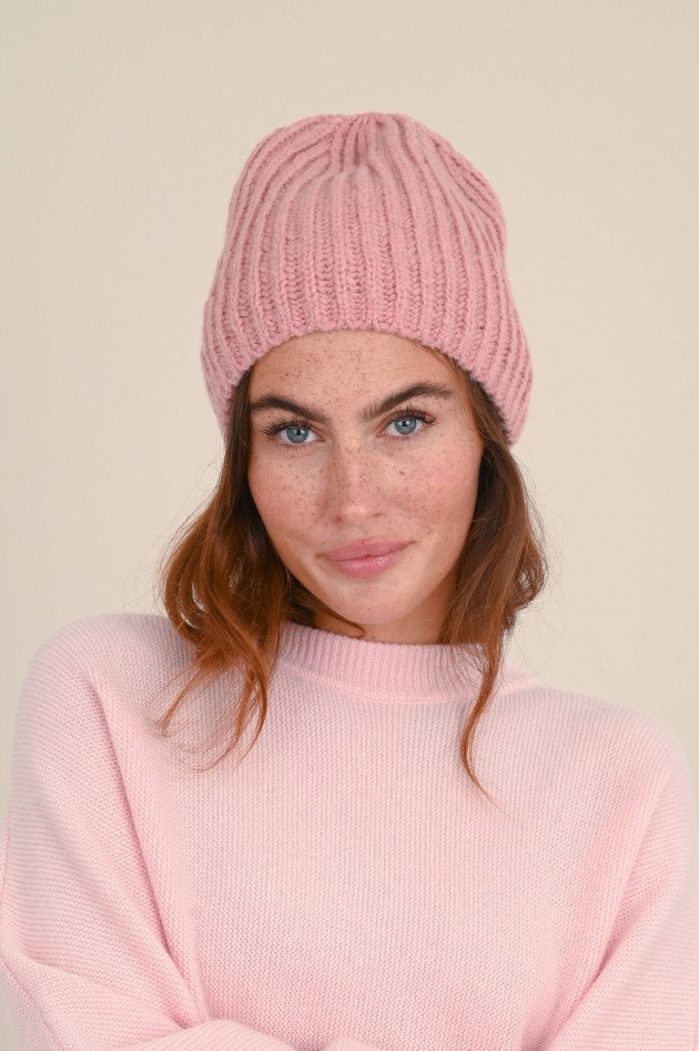 1868 Cashmere Beanie in Rosa