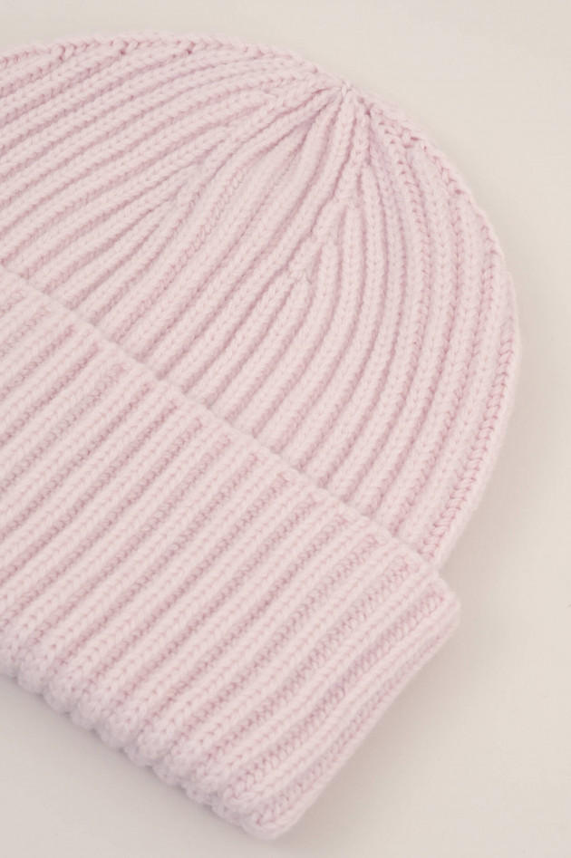 1868 Midi-Mütze aus Cashmere in Rosa