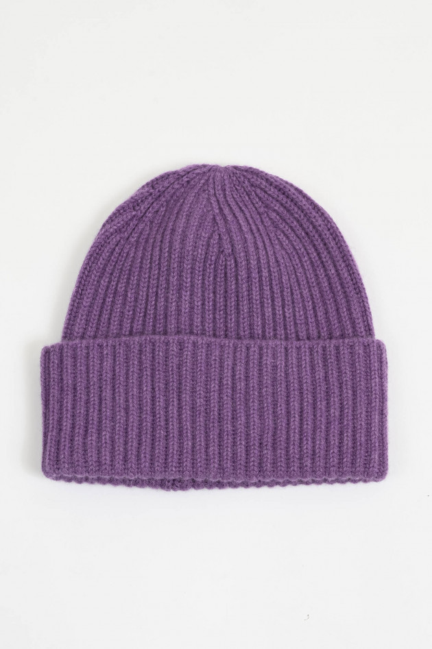 1868 Midi-Mütze BARI aus Cashmere in Violett