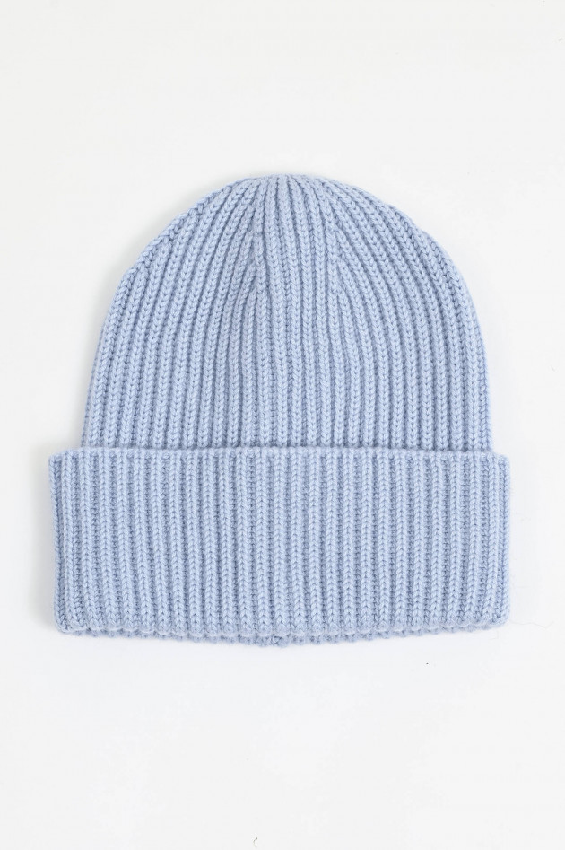 1868 Midi-Mütze BARI aus Cashmere in Hellblau
