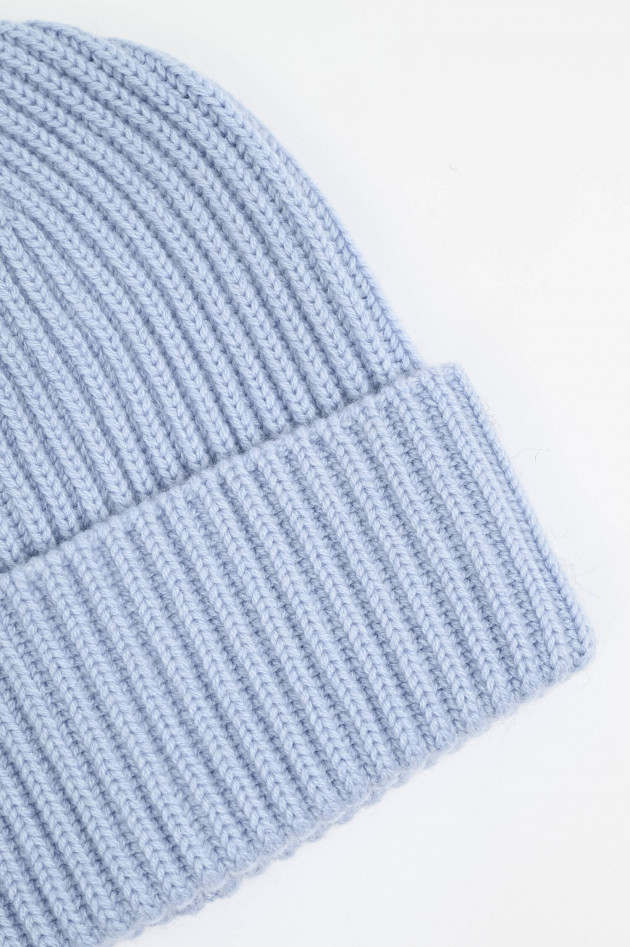 1868 Midi-Mütze BARI aus Cashmere in Hellblau