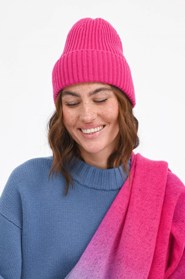 1868 Midi-Mütze BARI aus Cashmere in Pink