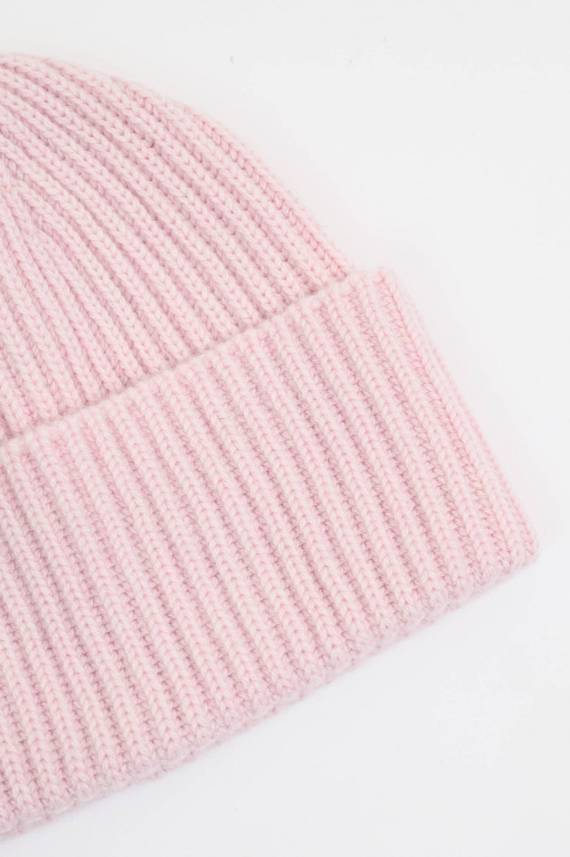 1868 Midi-Mütze BARI aus Cashmere in Rose