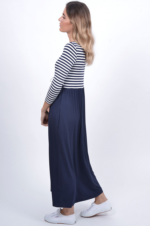 1868 Jerseykleid in Blau/Weiß gestreift