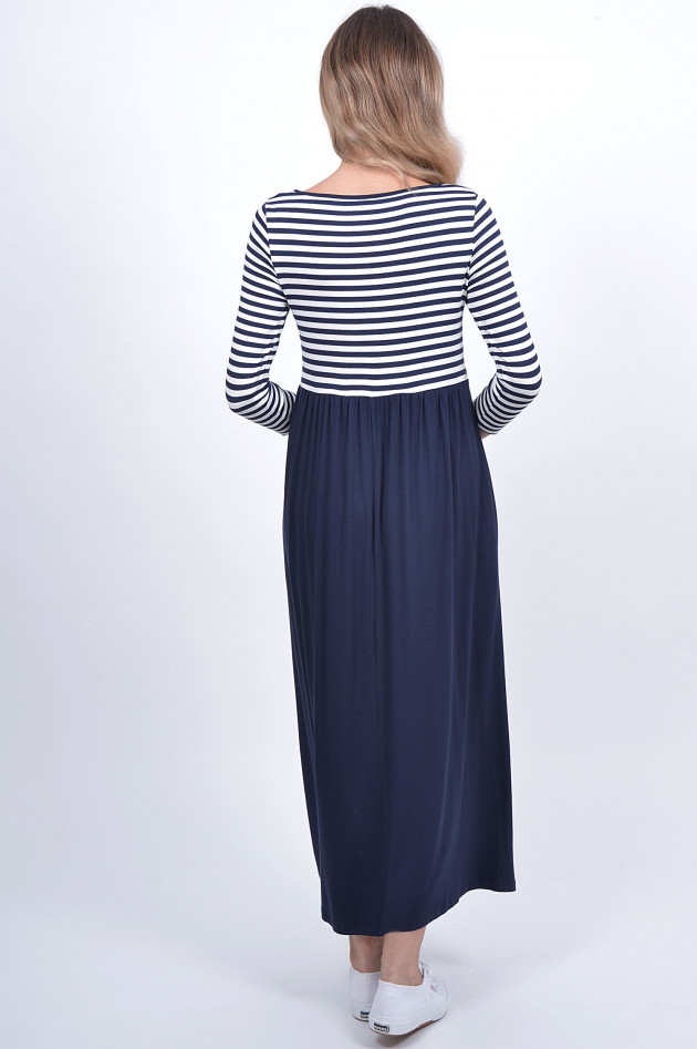 1868 Jerseykleid in Blau/Weiß gestreift