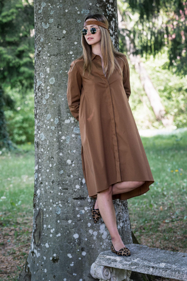 1868 Hemdblusenkleid in Cognac