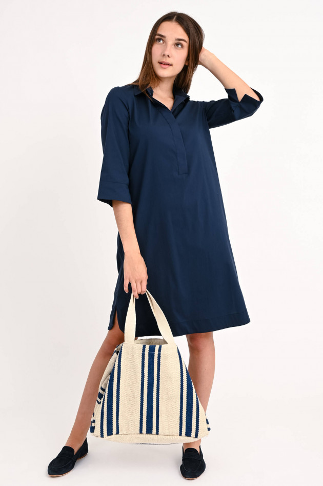 1868 Midi-Blusenkleid in Navy