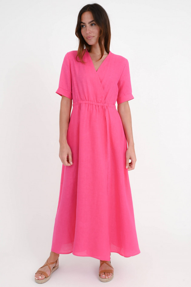 1868 Wickel-Leinenkleid Pink