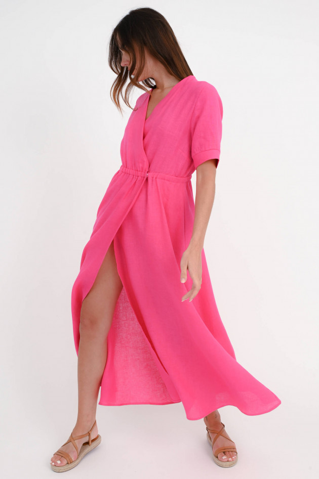 1868 Wickel-Leinenkleid Pink