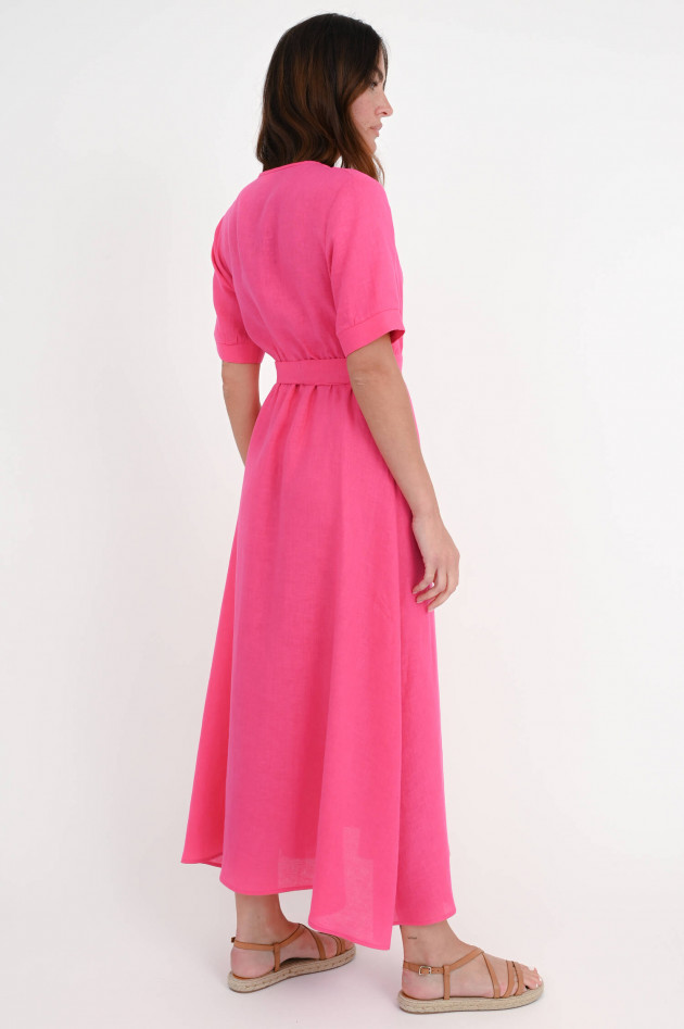 1868 Wickel-Leinenkleid Pink