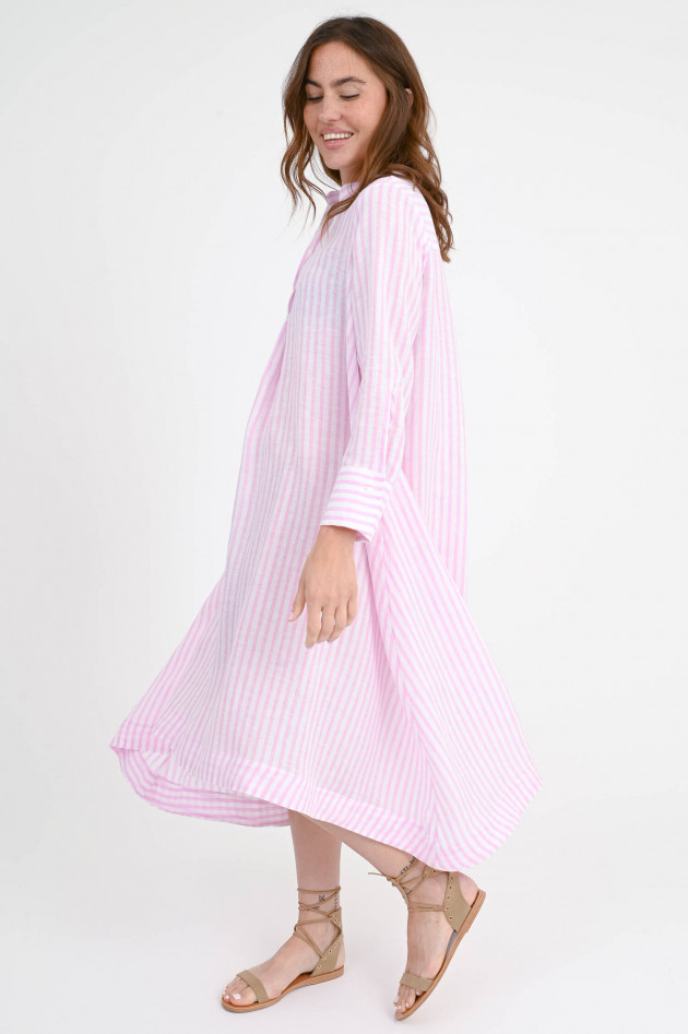 1868 Midikleid OTORRA in Rosa/Weiß gestreift